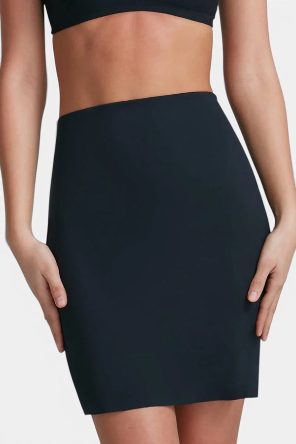 Commando Mini Half Slip with Short in Black