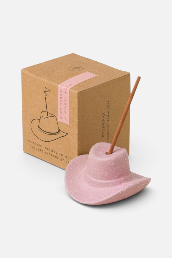 Cowboy Hat Incense Holder in Pink