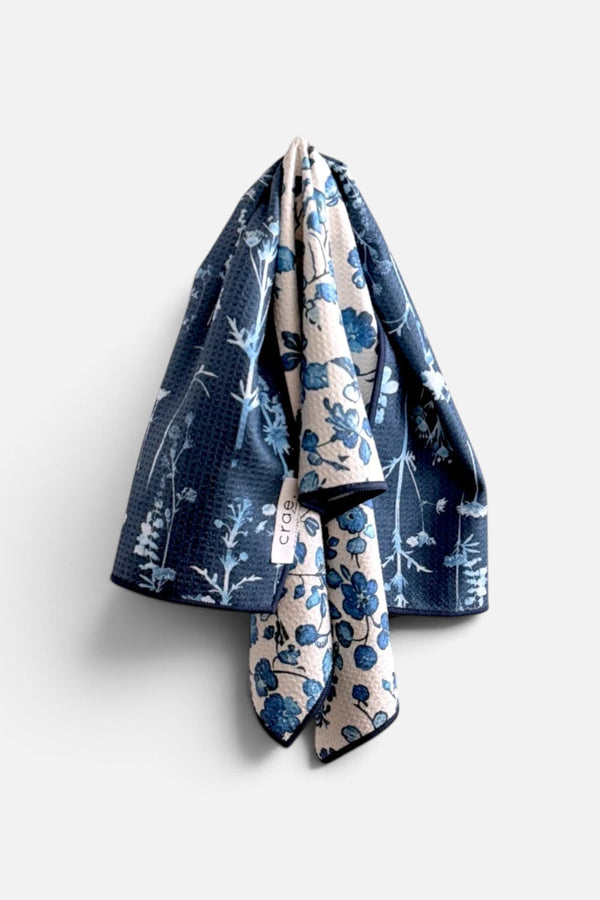 Crae Home Blue Willow Reversible Tea Towel