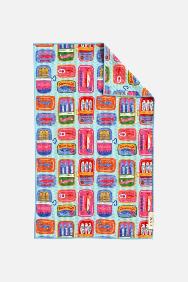 Crae Home Something's Fishy Reversible Tea Towel