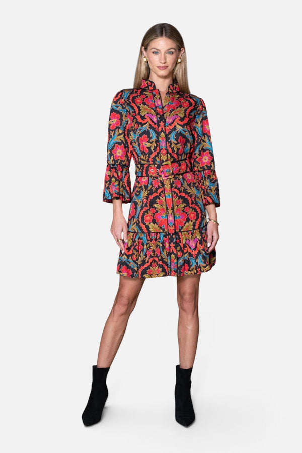 Elizabeth James the Label Frances Dress in Damask