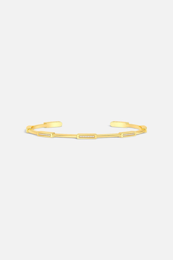 Ella Stein Diamond Bar Cuff Bracelet in Gold