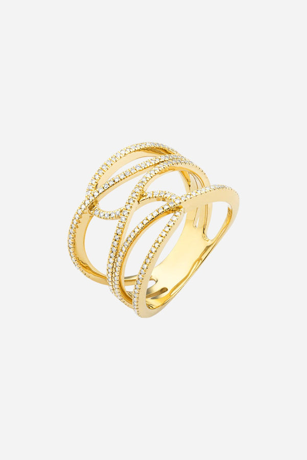 Ella Stein Make Connections Statement Ring Gold