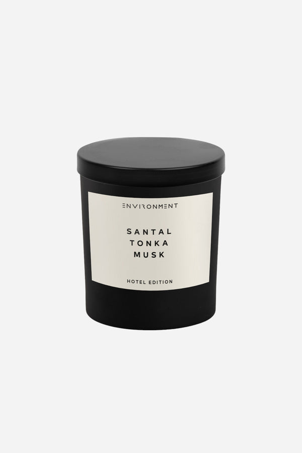 Environment Candles Santal Tonka Musk Candle with Lid and Box - 8 Oz