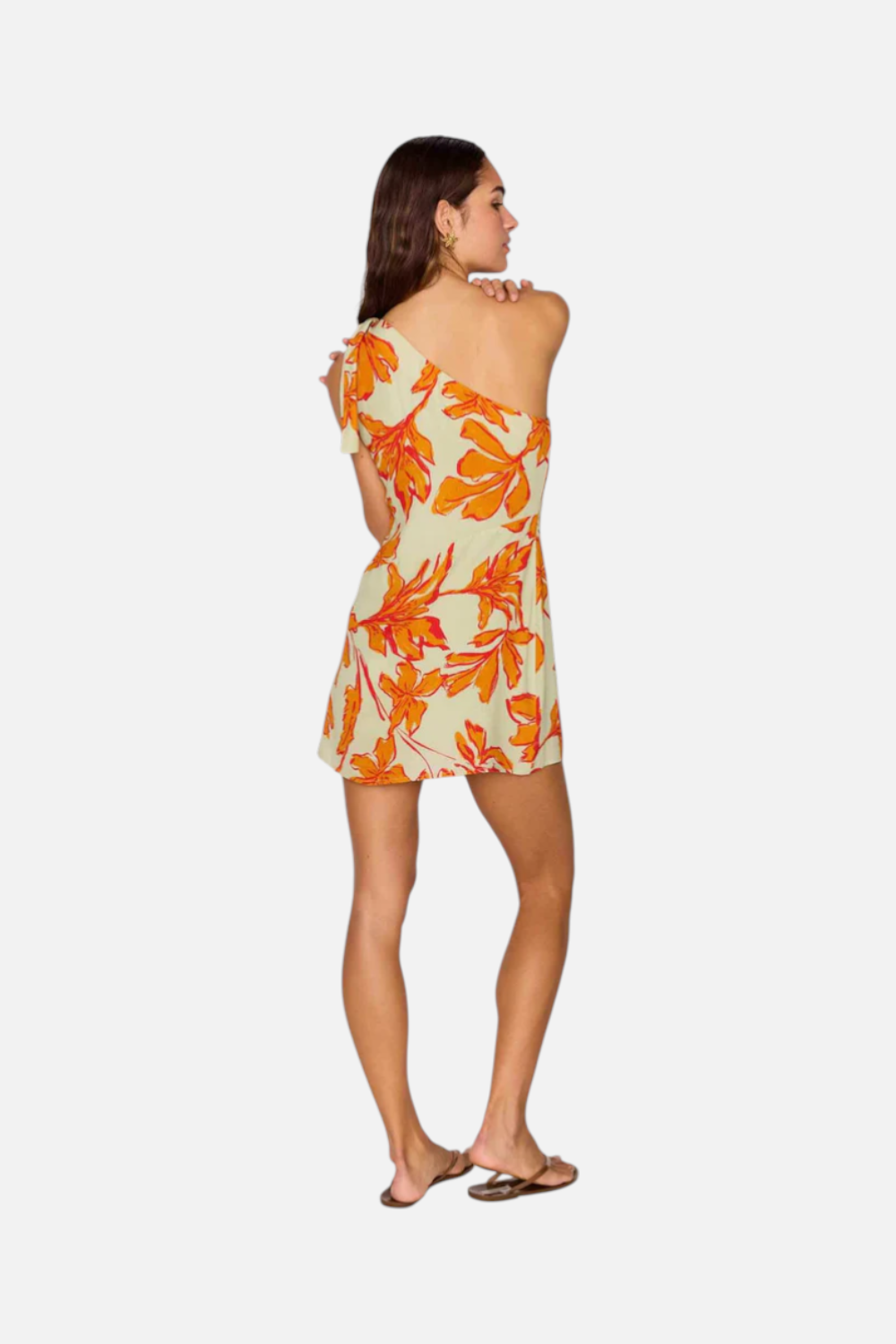 Minkpink Women's Estelle Green & Orange Floral Asymmetric Mini Dress –  CHROME