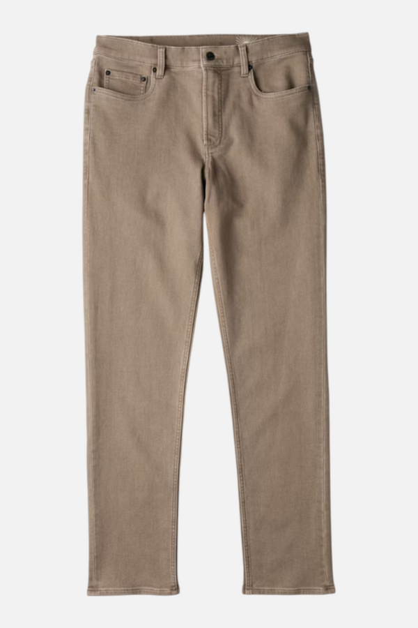Faherty Men's Stretch Terry 5-Pocket Pant in Dark Rye