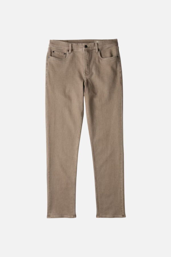 Faherty Men's Stretch Terry 5-Pocket Pant in Dark Rye