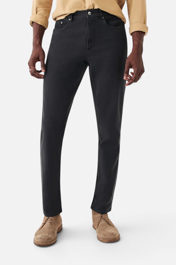 Faherty Stretch Terry 5-Pocket, Onyx Black