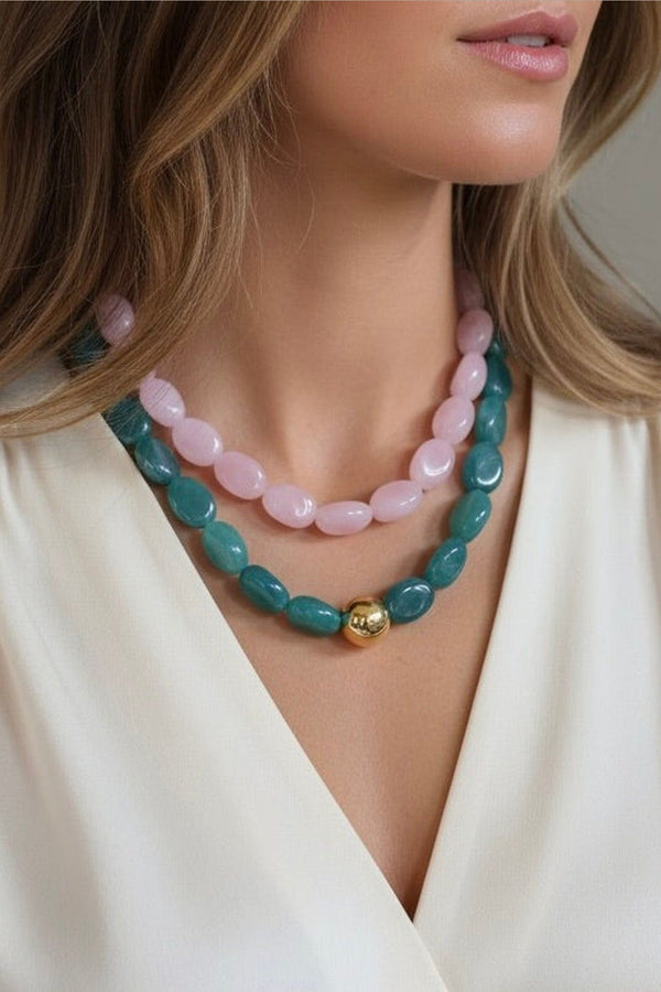 Farrah B Attention Please Necklace in Turquoise