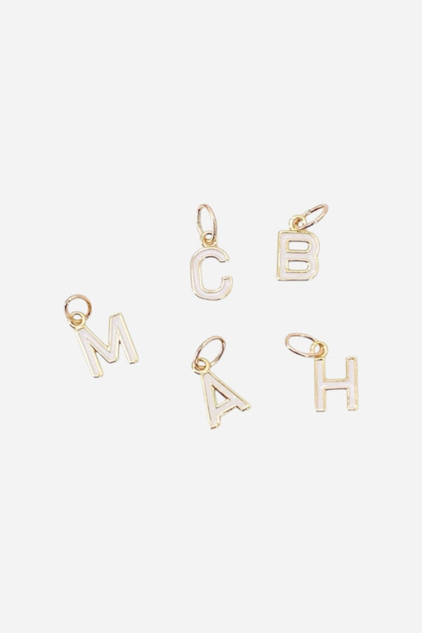 Farrah B Enamel Initial Charm