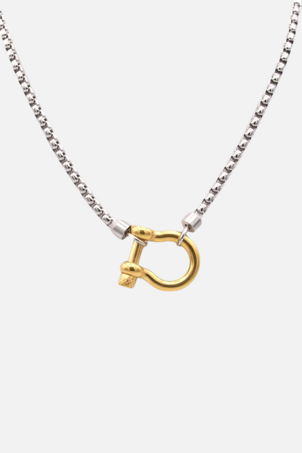 Farrah B Off The Grid Necklace Mixed Metal