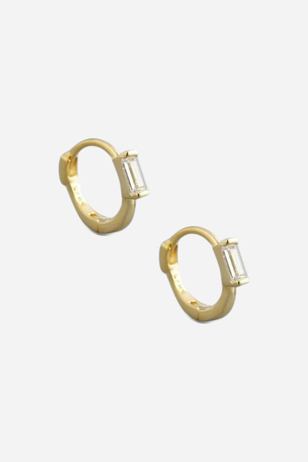 Farrah B Ray Of Light Huggie Hoop Earrings