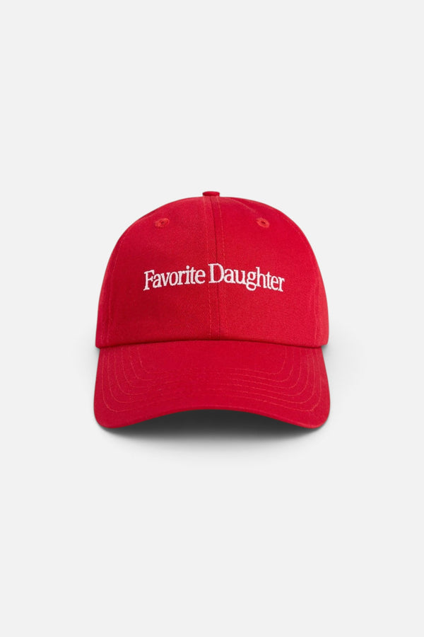 Favorite Daughter Classic Logo Baseball Hat Red