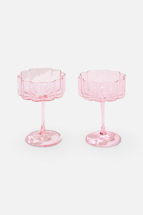 Fazeek Wave Coupes Set of 2 in Pink