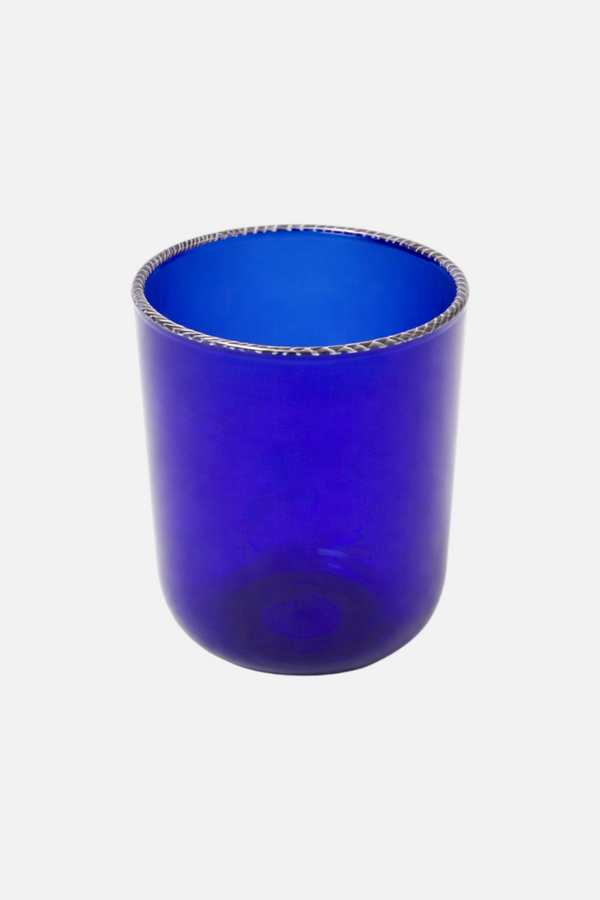 Fredericks & Mae Striped Rim Glasses in Cobalt