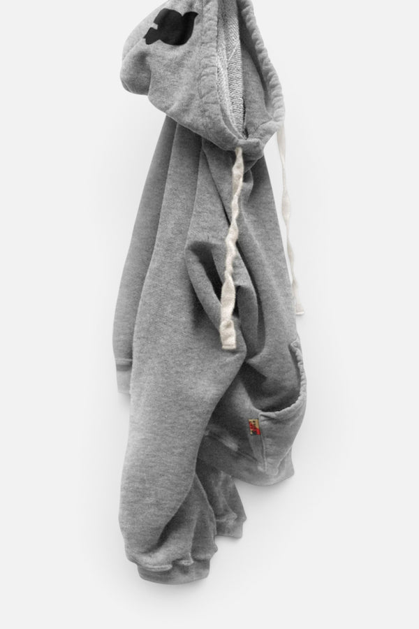 Free City Basicgoodness Light-Terry Hoodie in Heatheryumm
