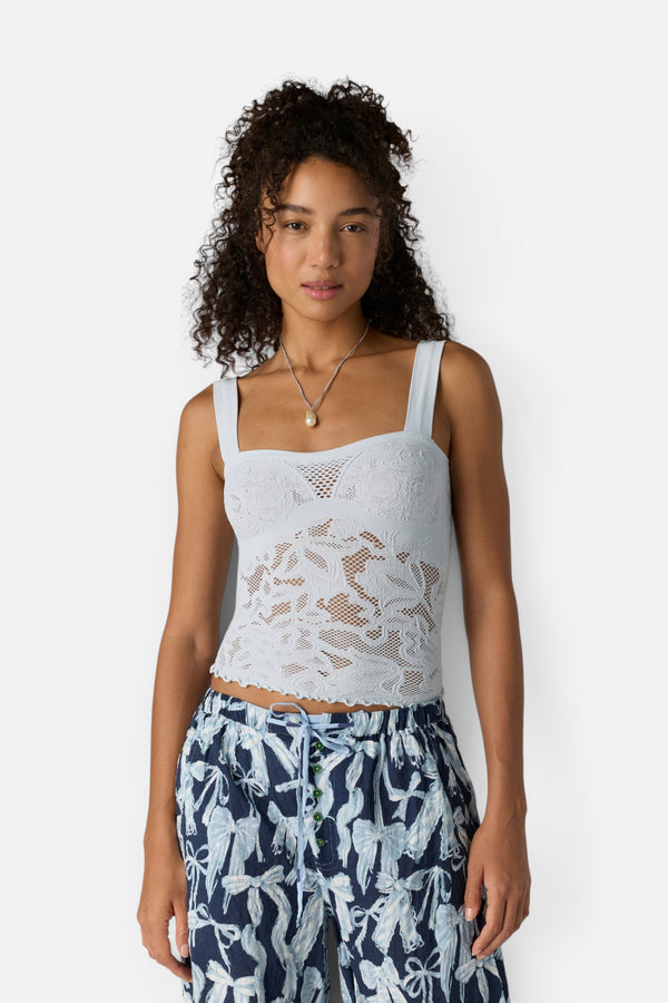 Free People Heirloom Cami in Ice Skating