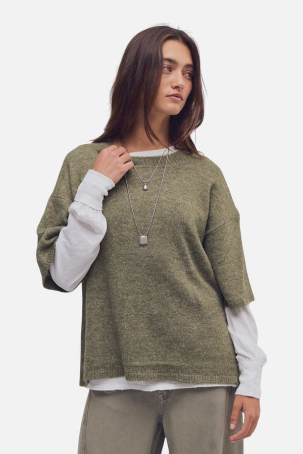 Free People Margot Sweater Tee in Kalamata