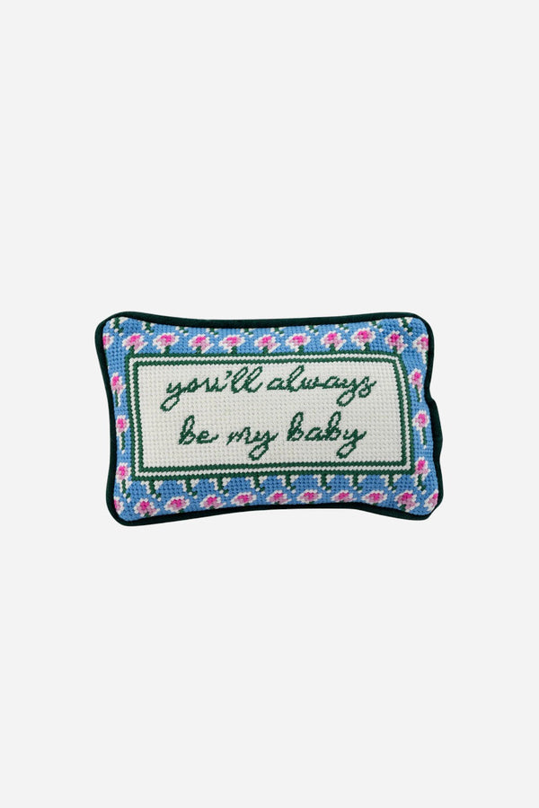 Furbish Be My Baby Mini Needlepoint Pillow
