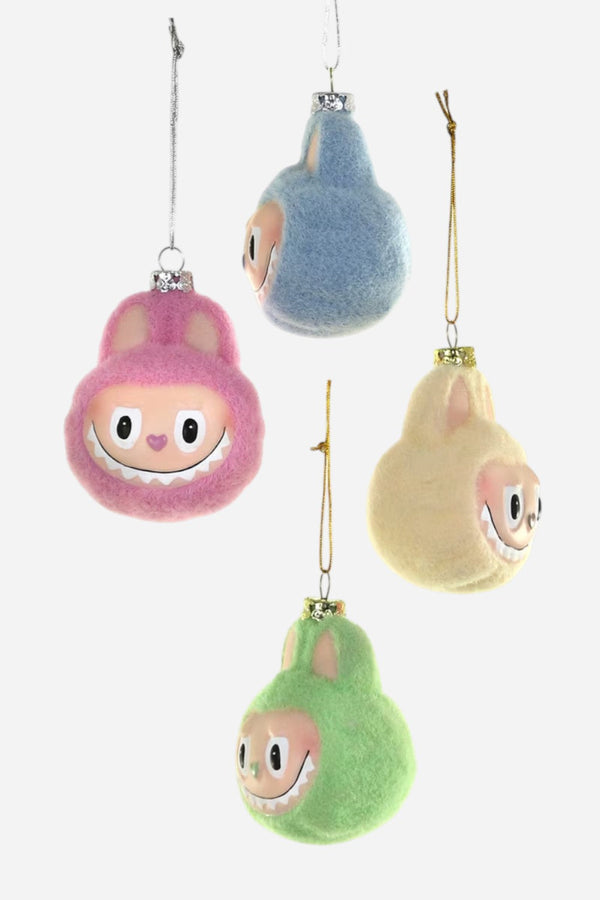Fuzzy Monster Face Ornament