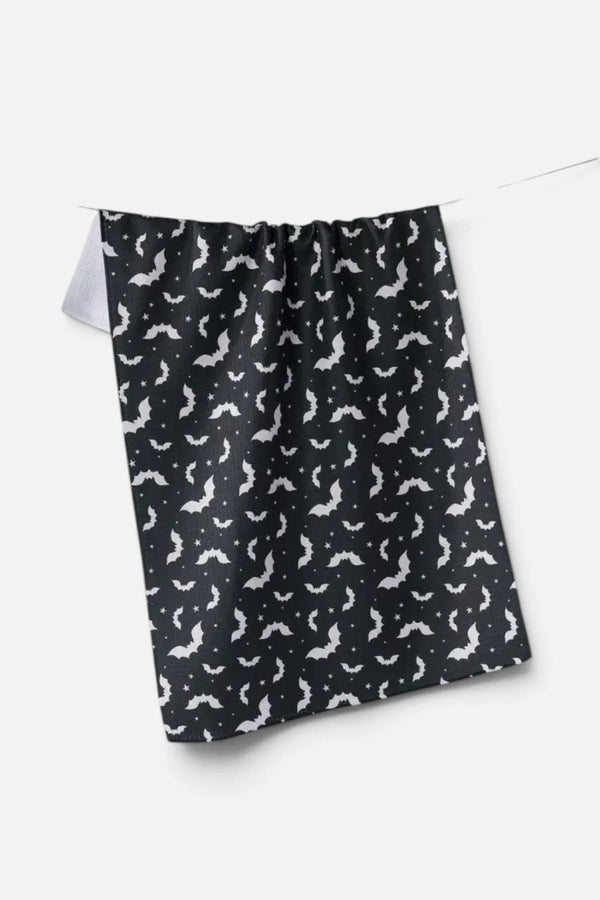 Geometry Towels Batty Night Tea Towel