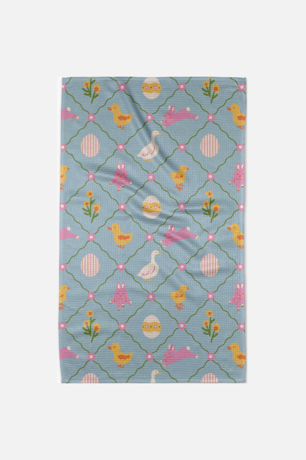 Geometry Towels Easter Critters Tea Towel