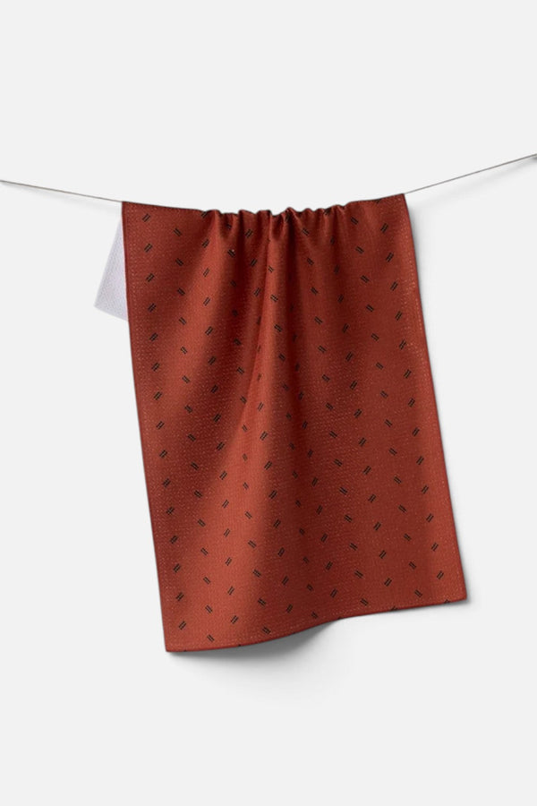 Geometry Towels Ember Dot Tea Towel