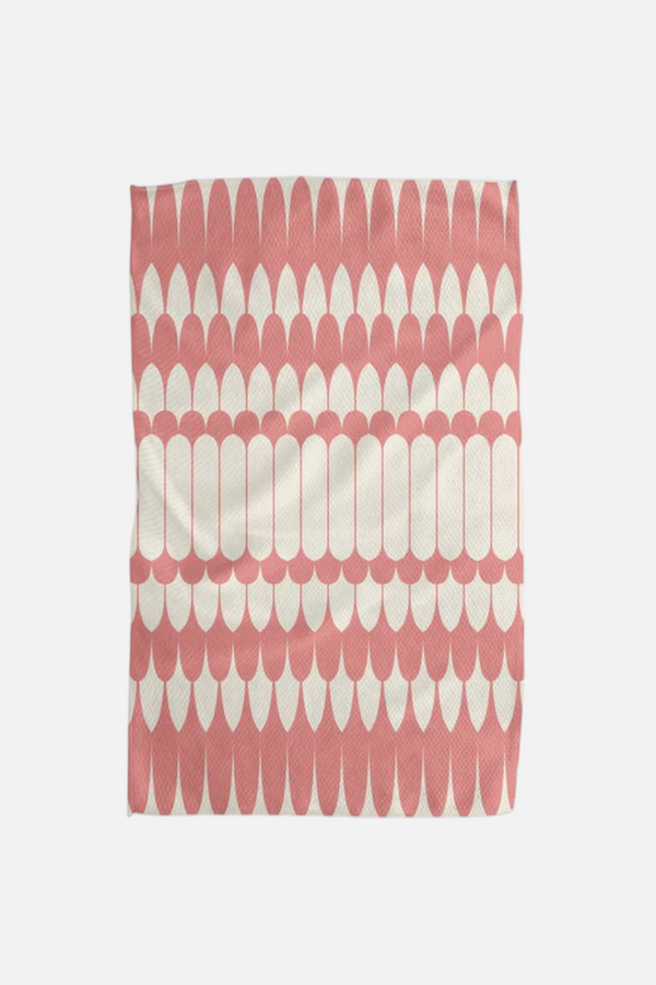 Geometry Towels Salle Rose Tea Towel