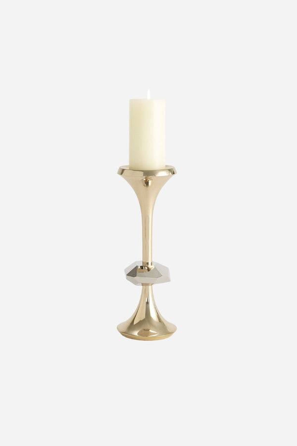 Global Views Gabriel Brass Candle Holder - Large