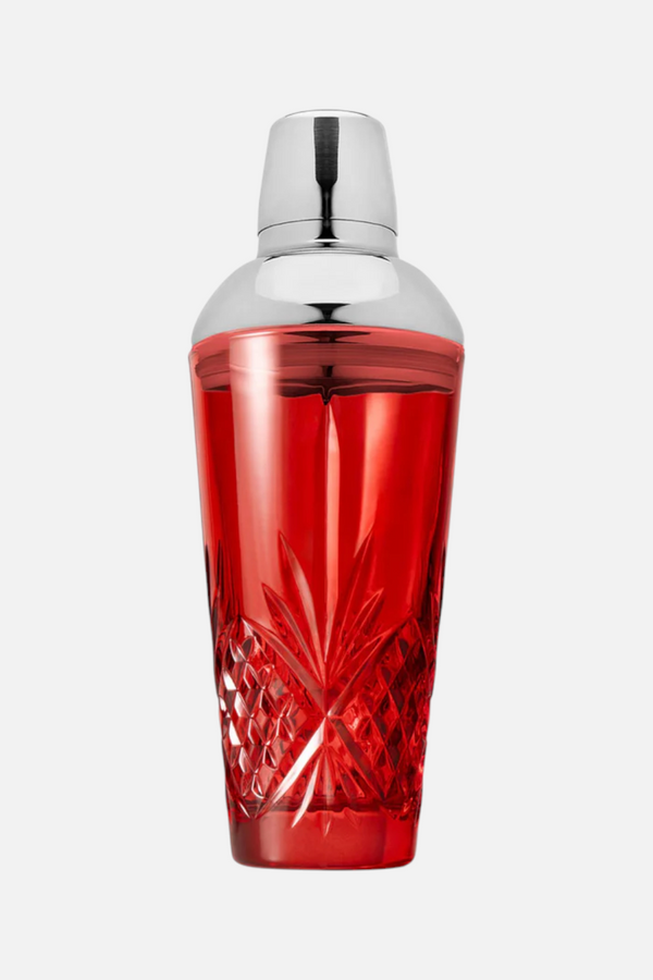 Godinger Dublin Crystal Red Cocktail Shaker