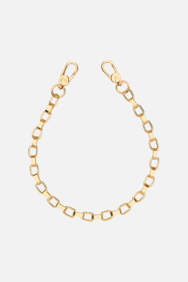 Gold Cube Chain Wristlet