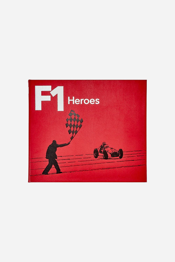 Graphic Image F1 Heroes Book in Red Bonded Leather