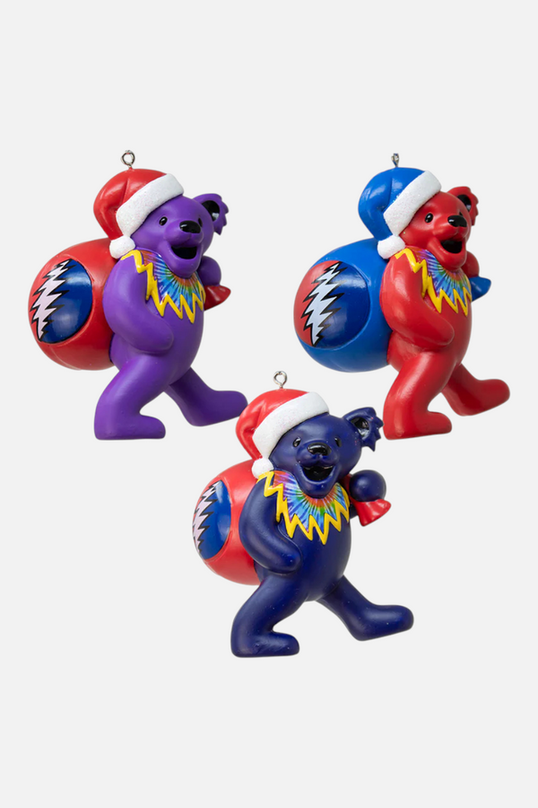Grateful Dead Bear with Bag Ornament