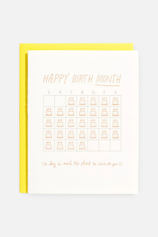 Happy Birth Month Card