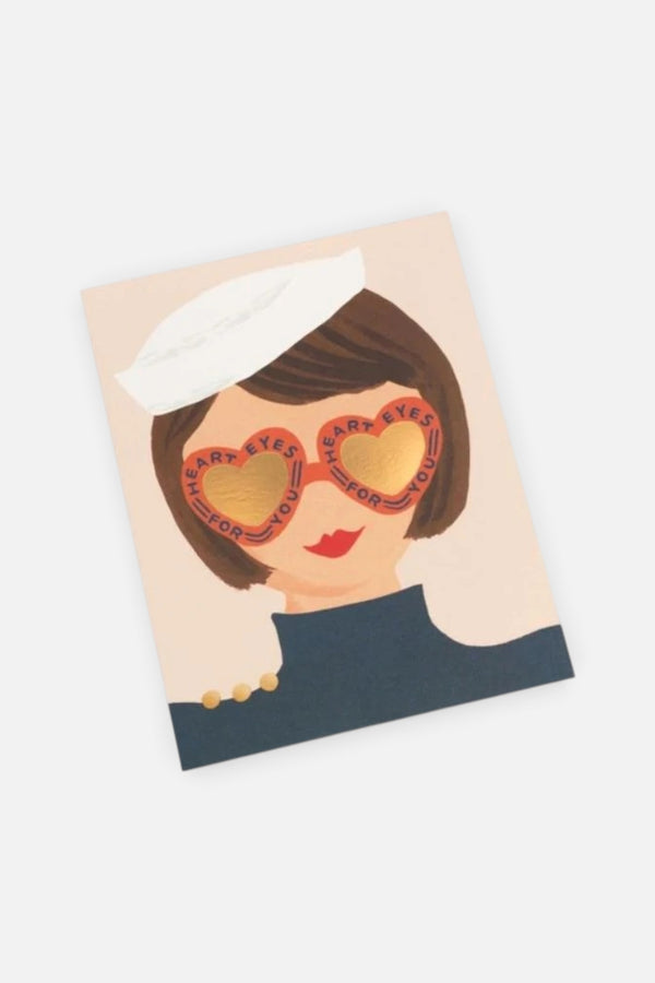 Heart Eyes Greeting Card