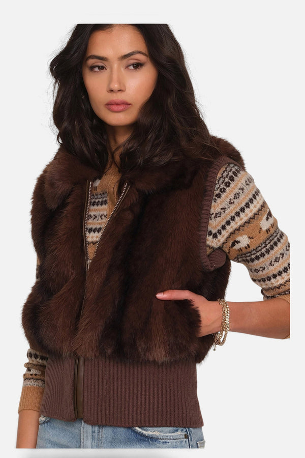 Heartloom Women's Ayra Vest in Walnut