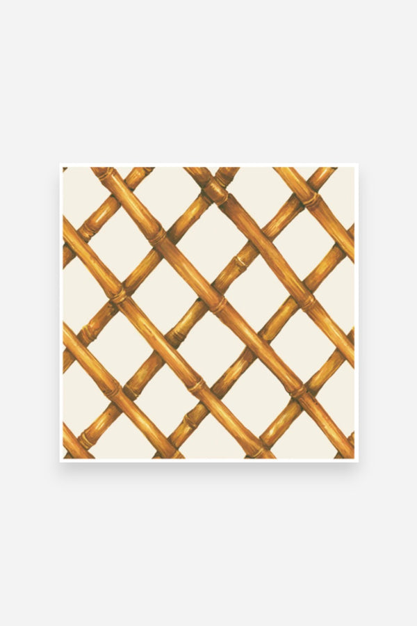 Hester & Cook Bamboo Lattice Cocktail Napkins