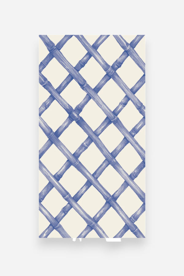 Hester & Cook Blue Lattice Guest Napkin