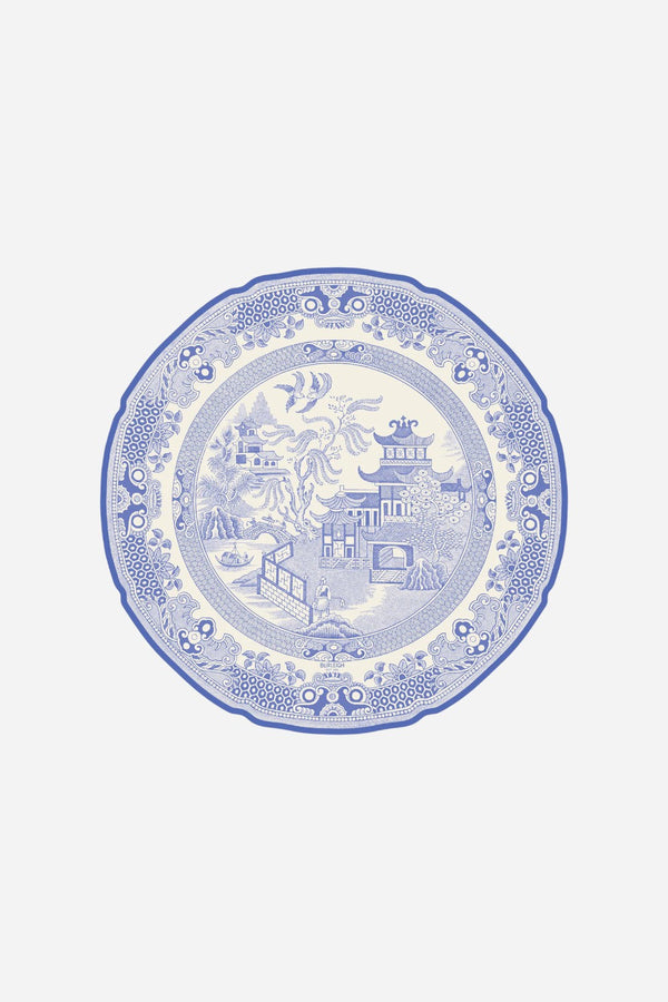 Hester & Cook Die-Cut Blue Willow Plate Placemat