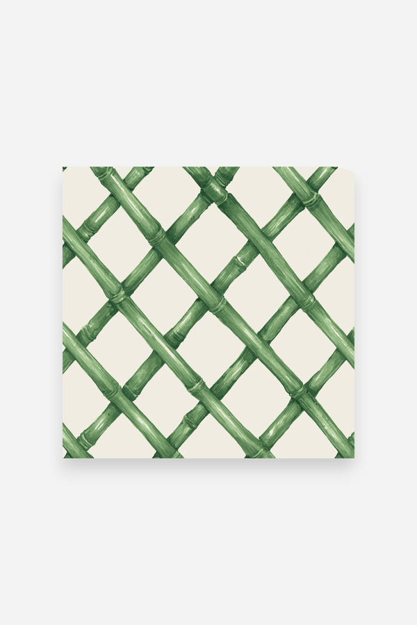 Hester & Cook Green Lattice Cocktail Napkins