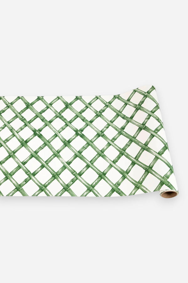 Hester & Cook Green Lattice Runner