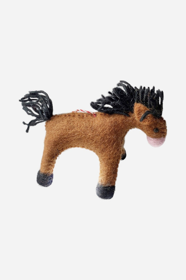 Horse Felt Wool Ornament