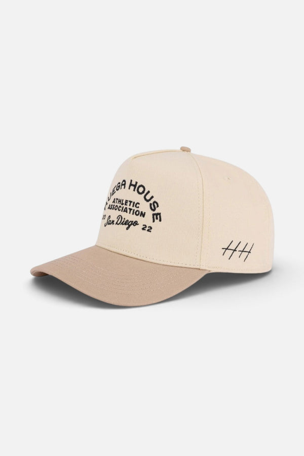 Huega House Athletic Association | Khaki & Natural Hat