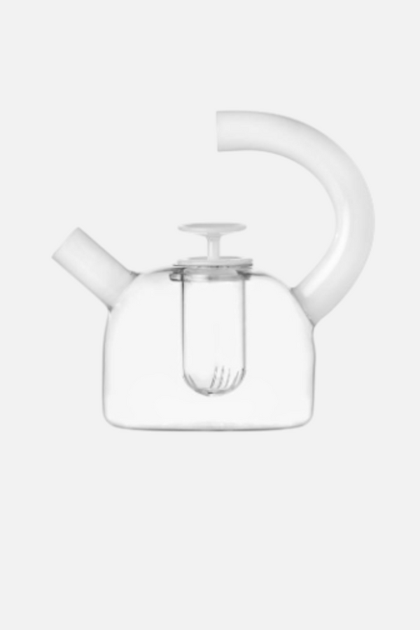 Ichendorf Small Teapot W/ Saucer White/Clear
