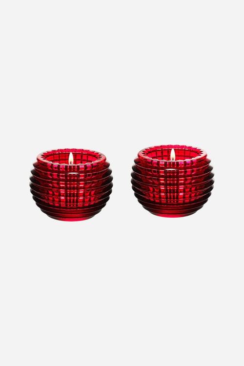 Baccarat Eye Votives in Red - Set of 2