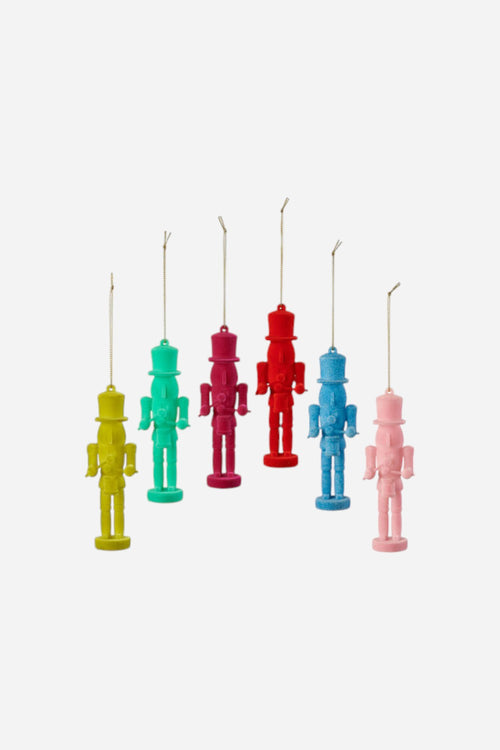 Flocked Toy Soldier Ornament