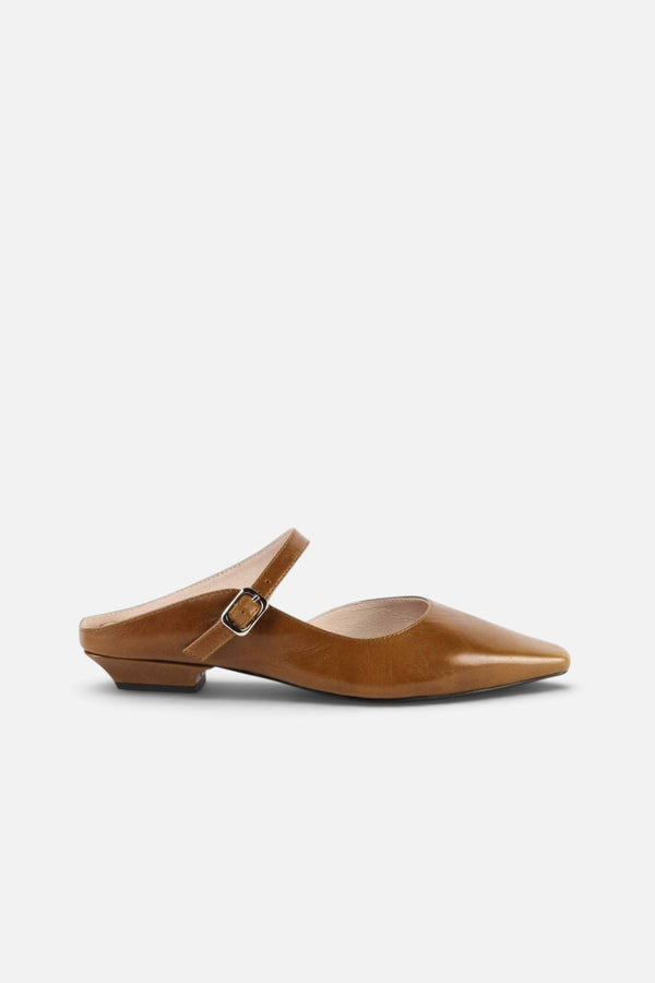 Intentionally Blank Nona Saddle Leather Mule