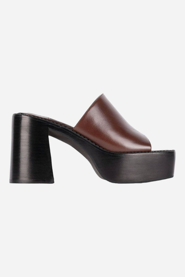 Jeffrey Campbell Concert Platform Mule In Brown