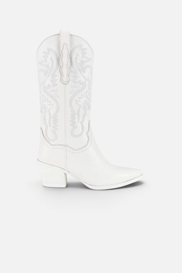 Jeffrey Campbell Dagget Boot In White Combo