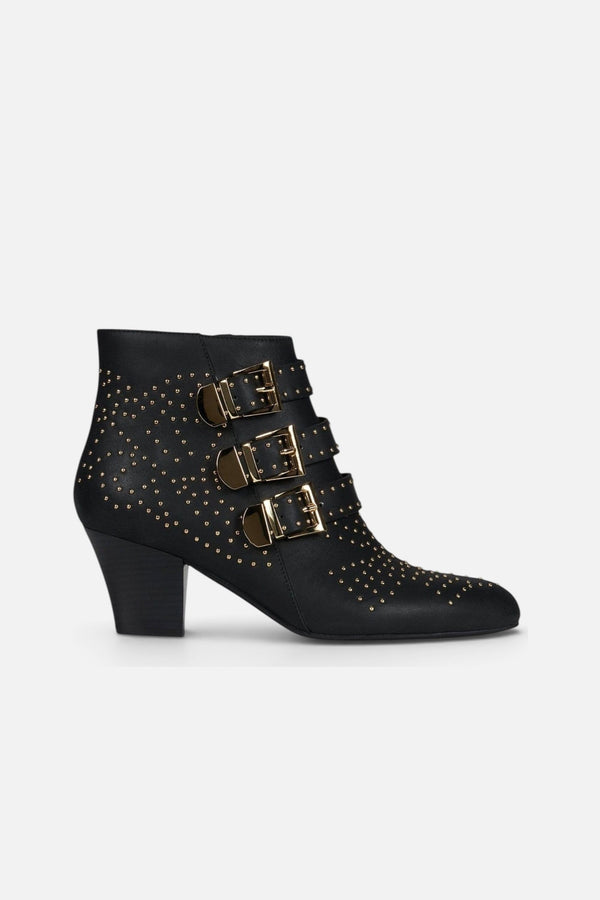 Jeffrey Campbell Starburst5 Ankle Boot in Black Gold